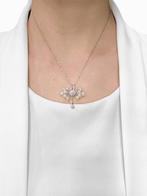 Hanger - 18 karaat Witgoud - 0.09ct. tw. Parel - Diamant