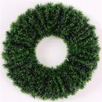 Dennenkrans kunst 37cm. tinsel wreath green/black krans, Nieuw