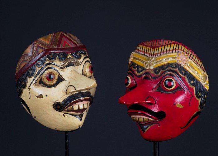 Topéng maskers Java - Indonesië (Zonder Minimumprijs), Antiek en Kunst, Kunst | Niet-Westerse kunst