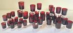 Red Luminarc - Drinkset - Glas - Set van 39 vintage glazen, Antiek en Kunst