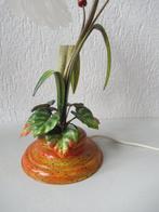 Staande lamp - Vintage Italiaanse Florale lamp - Metaal en