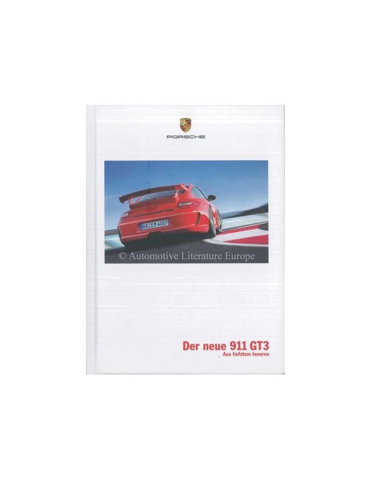 2009 PORSCHE 911 GT3 HARDCOVER BROCHURE DUITS, Boeken, Auto's | Folders en Tijdschriften, Ophalen of Verzenden