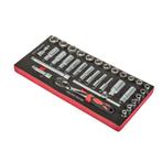 Doppenset 3/8 inch met omkeerbare ratel en verlengstukken –, Doe-het-zelf en Bouw, Ophalen of Verzenden, Nieuw