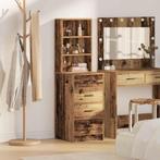 vidaXL Highboard met lade Oud hout 40 x 41 x 135 cm Bewerkt, Huis en Inrichting, Verzenden, Nieuw