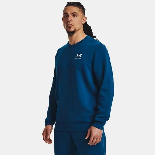 Under Armour Essential Fleece Crew-Blu - Maat XL, Kleding | Heren, Truien en Vesten, Blauw, Nieuw, Maat 56/58 (XL), Ophalen of Verzenden