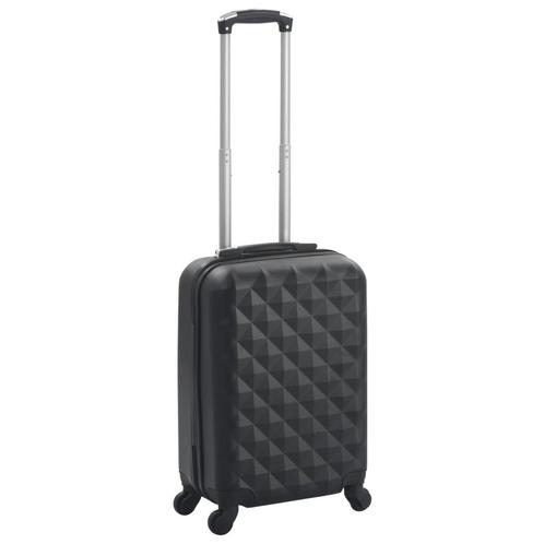 vidaXL Harde koffer ABS zwart, Handtassen en Accessoires, Koffers, Nieuw, Verzenden