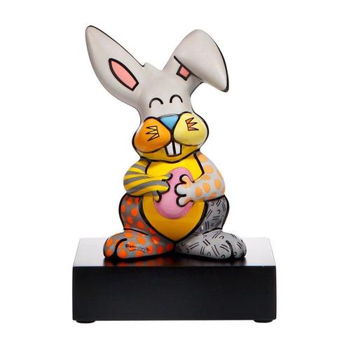 Romero Britto (1963) - GREY RABBIT - porcelain sculpture, Antiek en Kunst, Kunst | Schilderijen | Modern