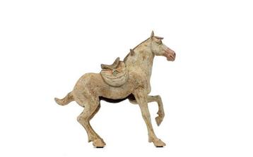 Chinois ancien, empire unifié des Tang Terre cuite Une paire