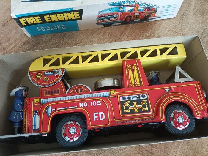 Usagiya Toys - Blikken speelgoed - Fire Engine No.105,, Antiquités & Art, Antiquités | Jouets