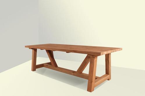 Woodcraft Solid Grove teakhouten tafel 260 x 100 cm |, Jardin & Terrasse, Ensembles de jardin