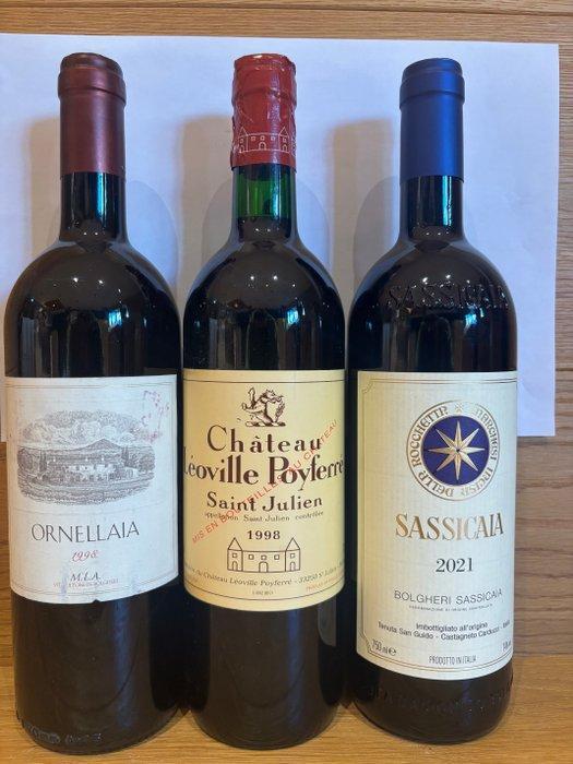1998 Ornellaia, 2021 Sassicaia, 1998 Chateau Leoville, Verzamelen, Wijnen