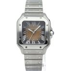 Cartier - Santos de Cartier Watch MM Brown Gradient -, Handtassen en Accessoires, Horloges | Heren, Nieuw