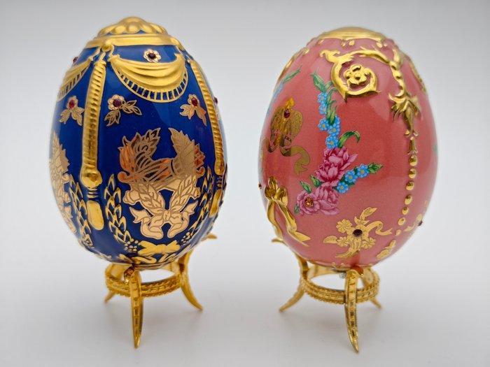 Fabergé ei - 2 House of Fabergé Eggs - Porselein, Antiquités & Art, Curiosités & Brocante