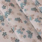 Tessuto Gobelin – Bloemenpatroon in blauw en beige -