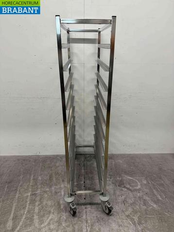 Chariot Regal en acier inoxydable 10 x 30/87 cm Horeca, Verzenden