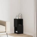 vidaXL Hoekkast Zwart Eiken 25,5x25x55cm Bewerkt hout, Verzenden, Nieuw