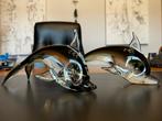 sculptuur, Coppia di delfini - 12 cm - Muranoglas, Antiek en Kunst