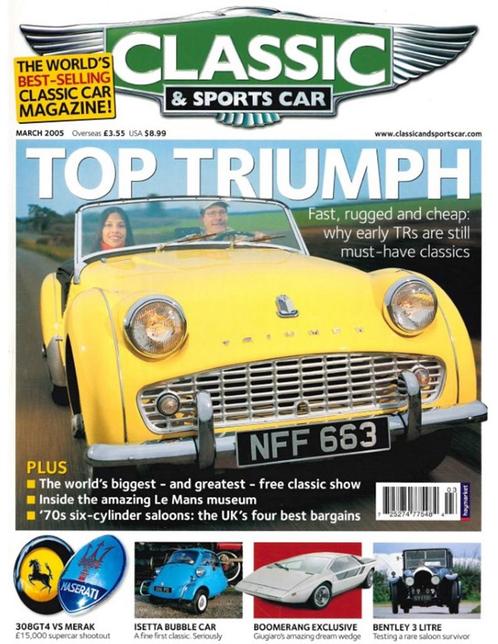 2005 CLASSIC AND SPORTSCAR MAGAZINE (03) MAART ENGELS, Boeken, Auto's | Folders en Tijdschriften