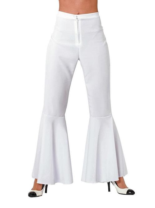 Hippie Broek Wit Dames, Kleding | Dames, Carnavalskleding en Feestkleding, Nieuw, Verzenden