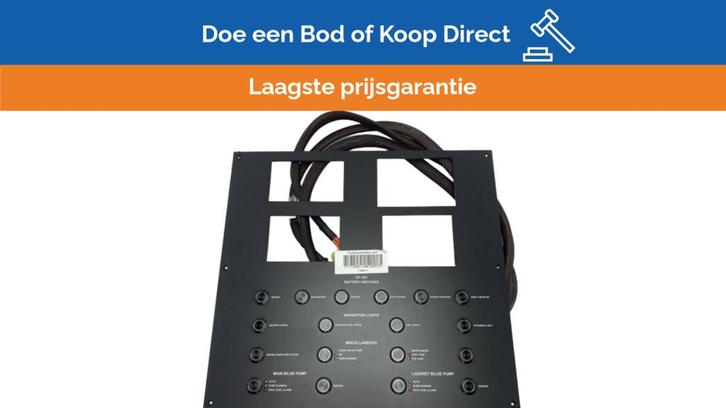 Bieden: Original CNB 24V electric DC switch panel kit black, Watersport en Boten, Bootonderdelen, Ophalen of Verzenden