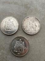 Frankrijk. 50 Francs 1976, 1977, 1978 Hercule (lot de 3