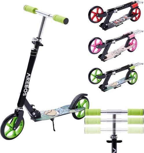 Arebos Cityroller groene scooter in hoogte verstelbaar | ink, Huis en Inrichting, Woonaccessoires | Overige, Verzenden