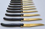 Laguiole - 12x Steak Knives - Gold - style de -
