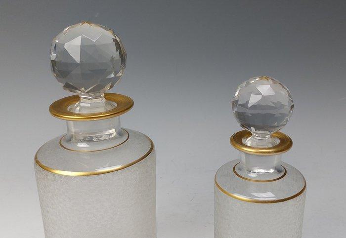 St. Louis - Flasque (2) - Cristal - flacons de Napoléon III, Antiek en Kunst, Antiek | Glaswerk en Kristal