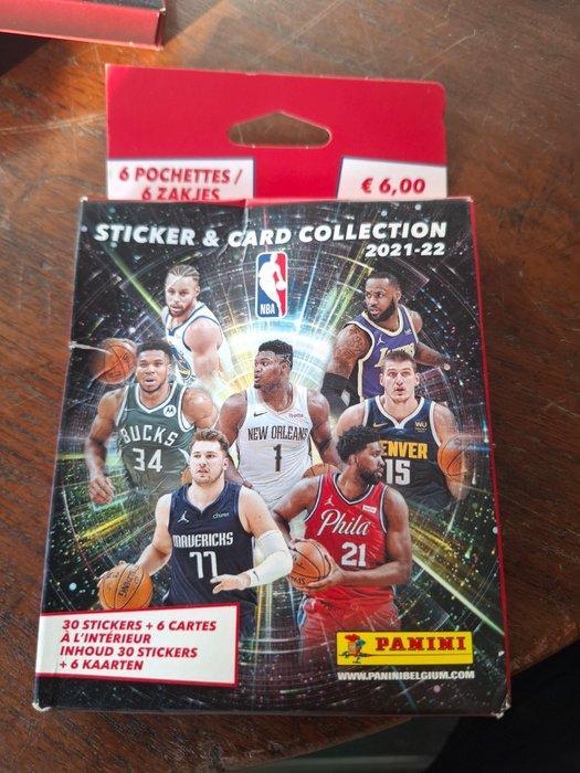 2021/22 Panini NBA 20 blisters containing 120 packs + empty, Collections, Autocollants