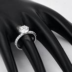 Zonder minimumprijs - Ring - 14 karaat Witgoud - 2.45ct. tw., Handtassen en Accessoires, Ringen, Nieuw