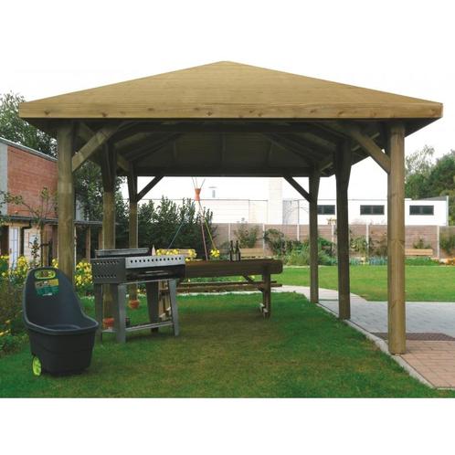 Paviljoen in hout - modulair geimpregneerd modulair 6292 x, Tuin en Terras, Tuinhuizen, Nieuw