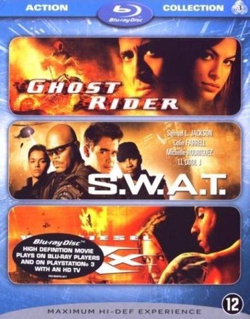 3 in 1 ghost rider - S.W.A.T. en xxx (blu-ray tweedehands, Cd's en Dvd's, Blu-ray, Ophalen of Verzenden