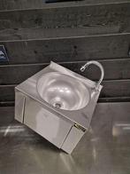 Wasbak | kniebediening | wand model | kraan | 38 cm | RVS, Gebruikt