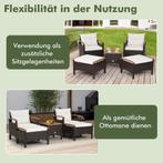 2dekans | Coast Basket Furniture Set 5-delige rotan meubels, Tuin en Terras, Ophalen of Verzenden, Nieuw
