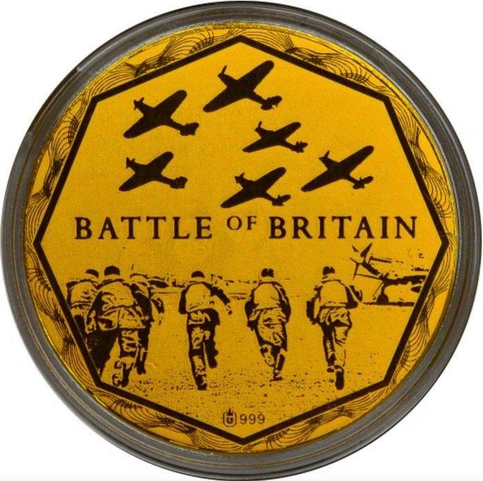 Verenigd Koninkrijk. Gold medal Winston Churchill - Battle, Postzegels en Munten, Munten | Europa | Niet-Euromunten