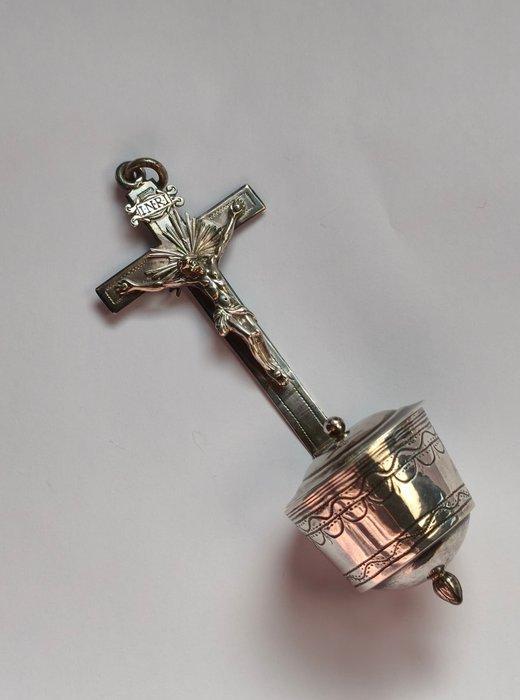 Zilveren 925 sterling zegenfontijn – Een heilig kunstwerk, Antiquités & Art, Art | Art non-occidental