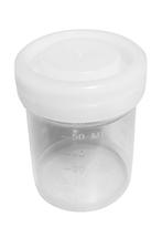 Set van 50 plastic potjes (60 ml) met witte schroefdoppen, Verzenden, Nieuw