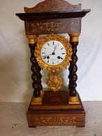 Pendule portique - Antique Bois, Bronze, Émail - 1850-1900, Antiek en Kunst