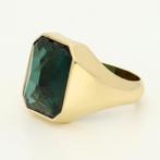 Ring - 14 karaat Geel goud - 7.60ct. tw. Toermalijn, Nieuw