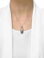 Hanger - 18 karaat Witgoud - 0.41ct. tw. Parel - Diamant