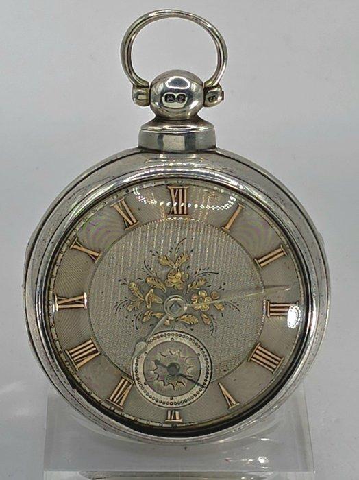 W.Williams, Dolgelley- Silberlepine - Silbernes Ziffernblatt, Handtassen en Accessoires, Horloges | Heren