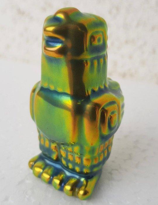 Zsolnay - Judit Nator - sculptuur, Chicken - 7 cm - Eosin, Antiek en Kunst, Antiek | Glaswerk en Kristal