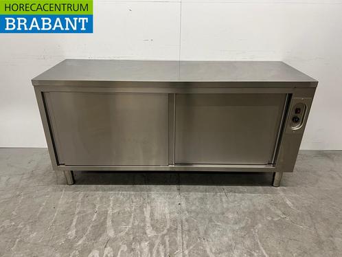 RVS Warmhoudkast Bordenwarmhoudkast 2 schuifdeuren 180 cm, Zakelijke goederen, Horeca | Keukenapparatuur, Ophalen of Verzenden