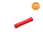 Doorverbinder Geïsoleerd Rood (0.5-1.5mm) 100 Stuks, Ophalen of Verzenden, Nieuw
