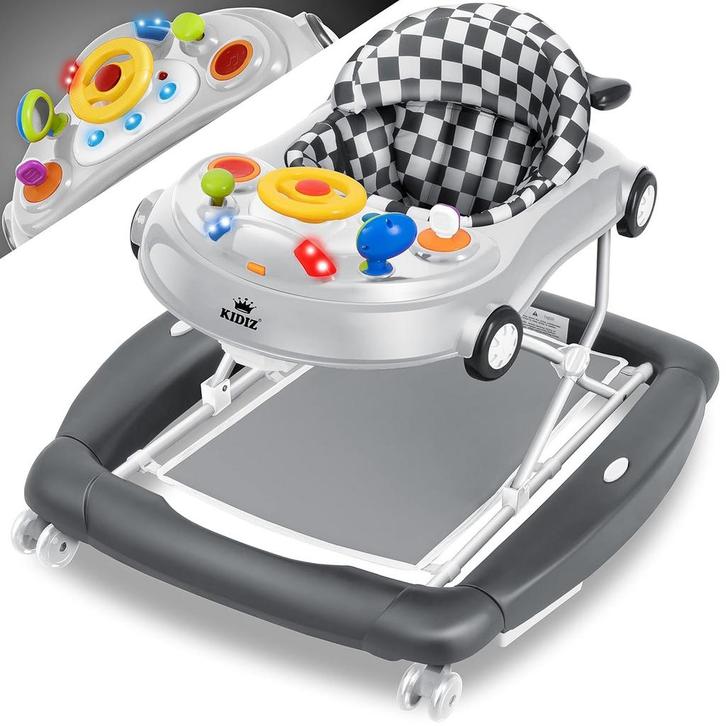 Loopwagen - Loopstoel - Baby walker - Opvouwbaar - Grijs - K, Kinderen en Baby's, Overige Kinderen en Baby's, Verzenden