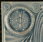Jugendstil Tegel - Vereinigte Servais-Werke - Art Nouveau -, Antiek en Kunst