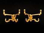 Porte-manteau - Laiton - Deux porte-manteaux en laiton.