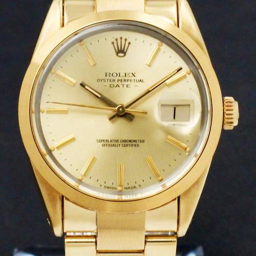 Rolex Oyster Perpetual Date 15505 uit 1985, Bijoux, Sacs & Beauté, Montres | Femmes, Envoi