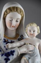 Figurine - Maria met Jezus - Biscuit de porcelaine