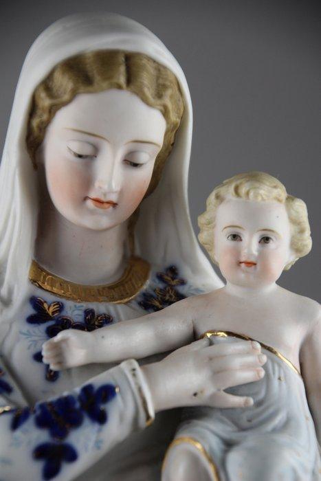 Figurine - Maria met Jezus - Biscuit de porcelaine, Antiek en Kunst, Kunst | Niet-Westerse kunst